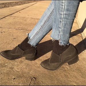 Black ankle booties